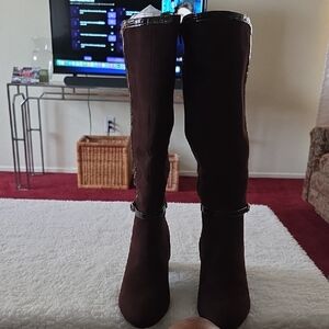 Karen Scott Dark Brown Over the Knee Boots